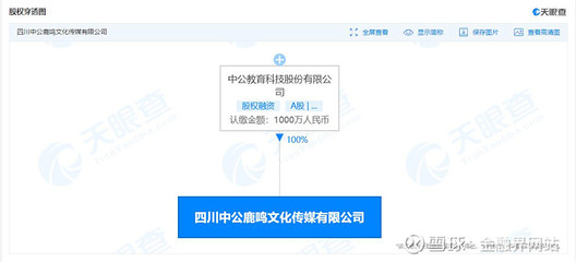 中公教育布局文化傳媒領域，成立注冊資本1000萬新公司